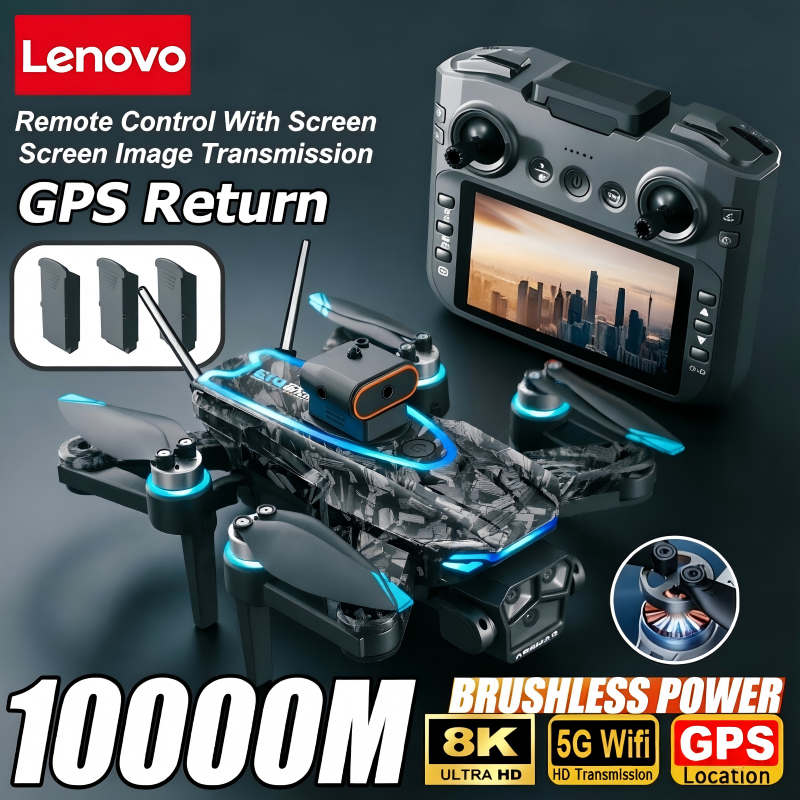Drone Gimbal 2 Axis - Lenovo D13 GPS Drone 8K Triple-Camera