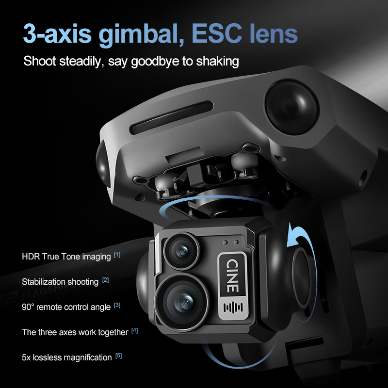 8K 3 Axis Gimbal Brushless 7.2 - Drone Gimbal Case reseña y precio