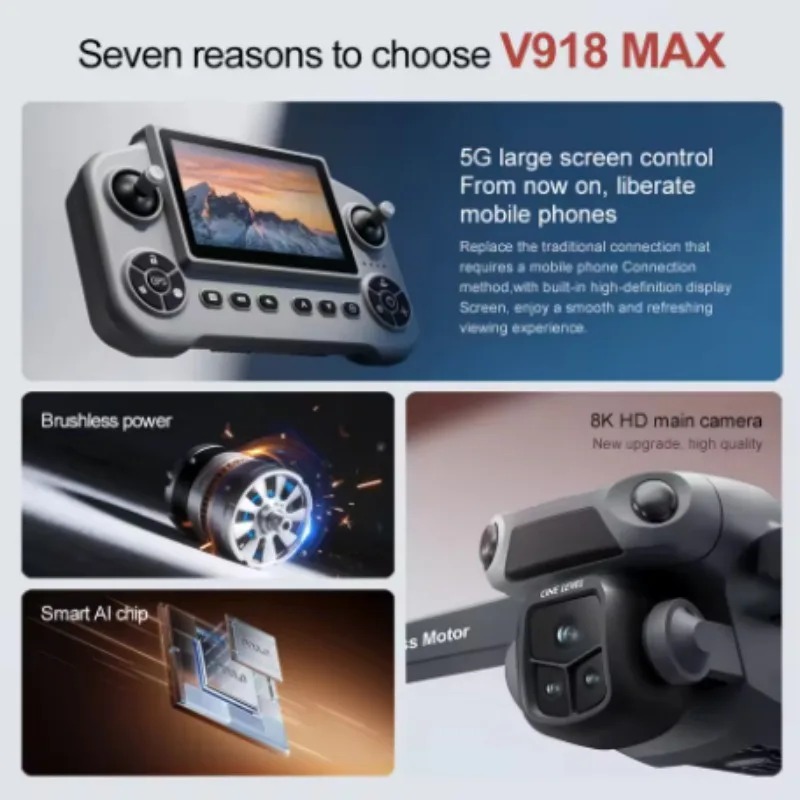 V918 Max GPS Laser Obstacle Av - Drone Gimbal 3 Axis reseña y precio