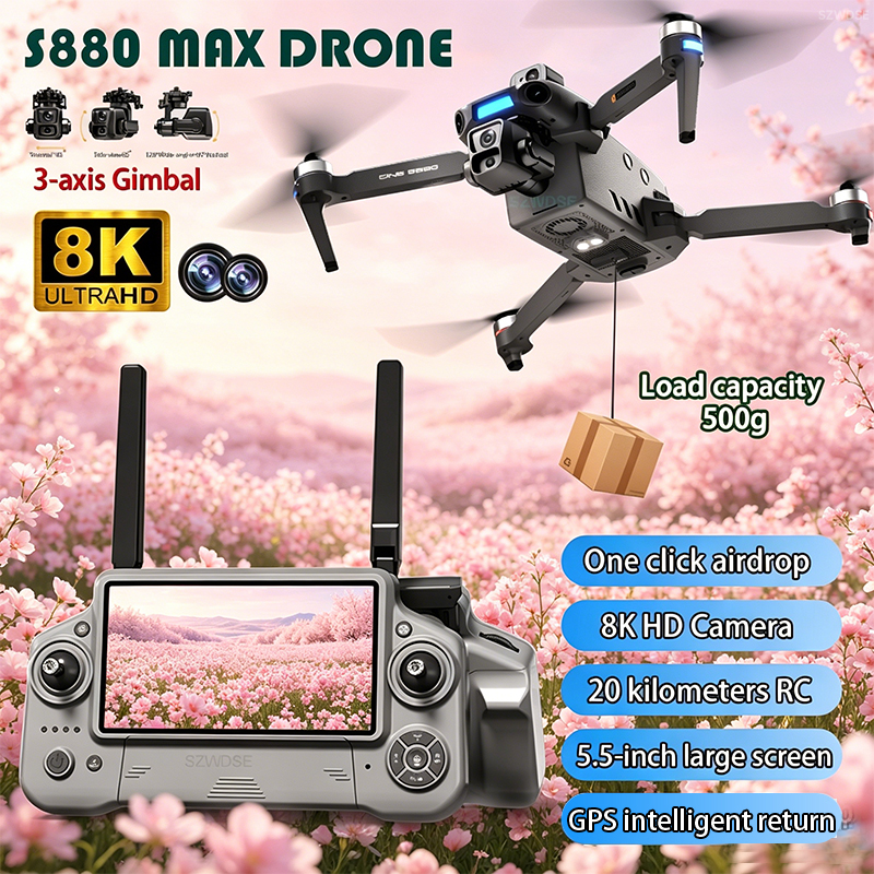 2026 New 8K Dual Camera Drone  - Drone Gimbal Brushless reseña y precio