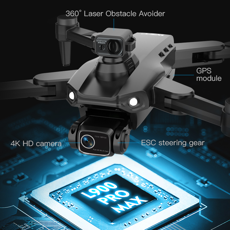 LYZRC L900 PRO MAX Drone 4K Pr - Drone Gimbal 2 Axis reseña y precio