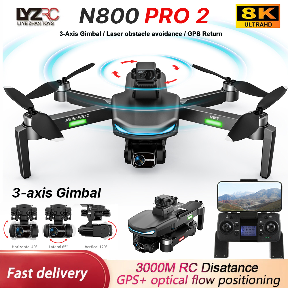N800 PRO 2 GPS Drone Professio - Drone Gimbal 3 Axis reseña y precio