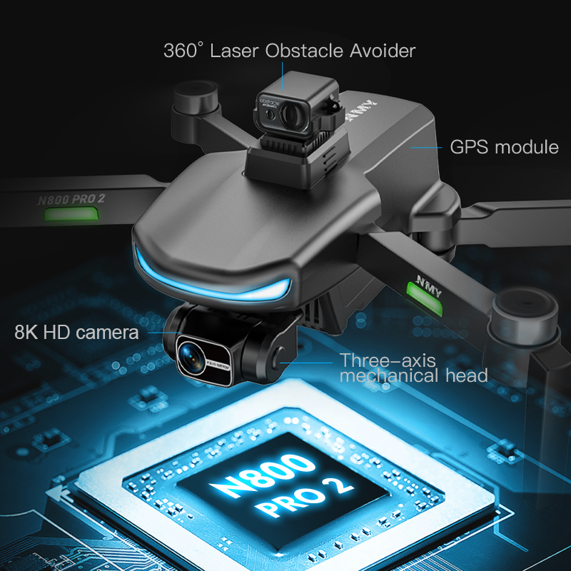 N800 PRO 2 GPS Drone Professio - Drone Gimbal 3 Axis reseña y precio
