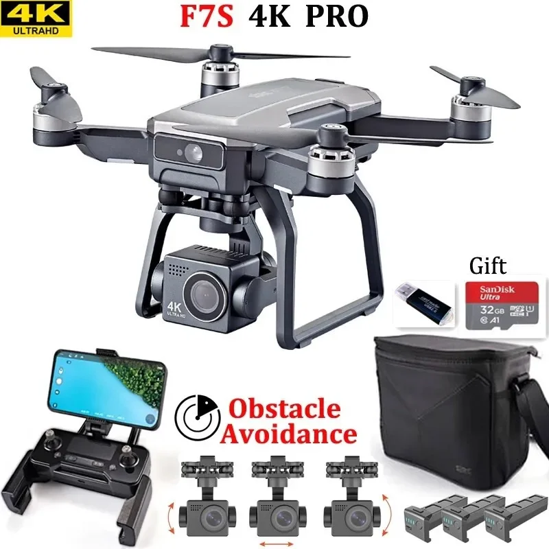 SJRC F7s 4K PRO Drone 4K obsca - Drone Gimbal Brushless reseña y precio