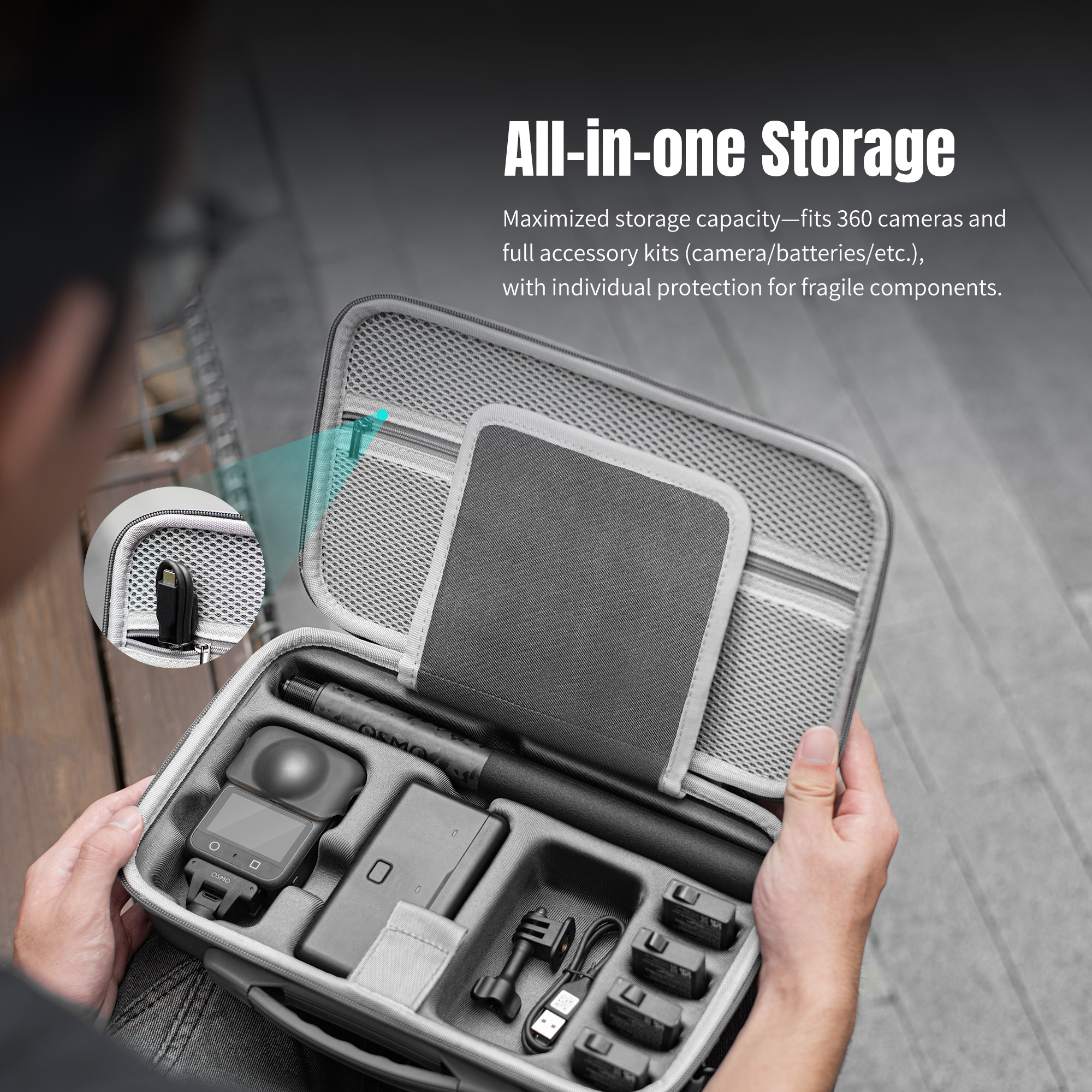 For DJI OSMO 360 Travel Carryi - Drone Gimbal Case reseña y precio