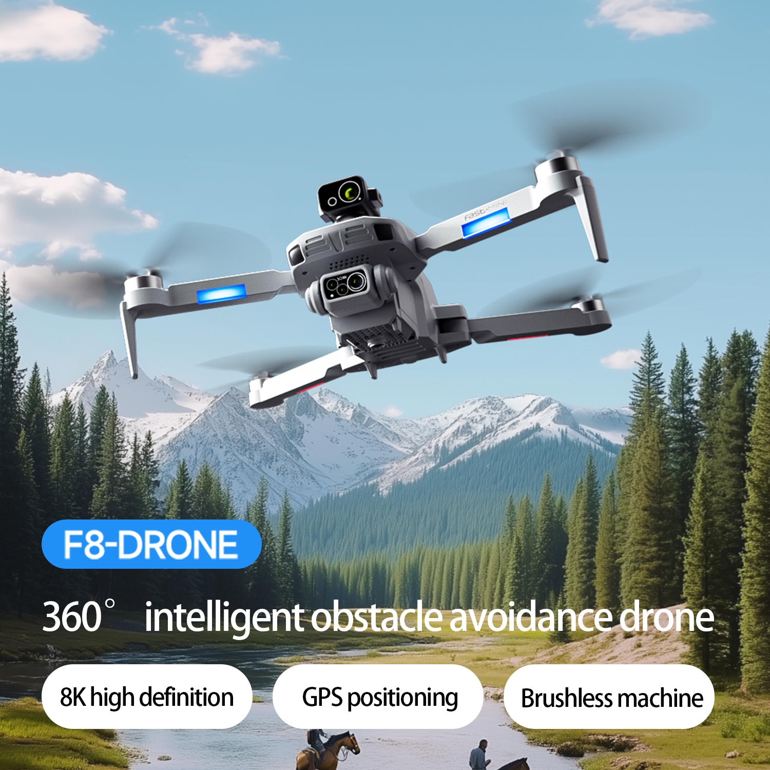 F8 MAX GPS Drone Professional  - Drone Gimbal Brushless reseña y precio