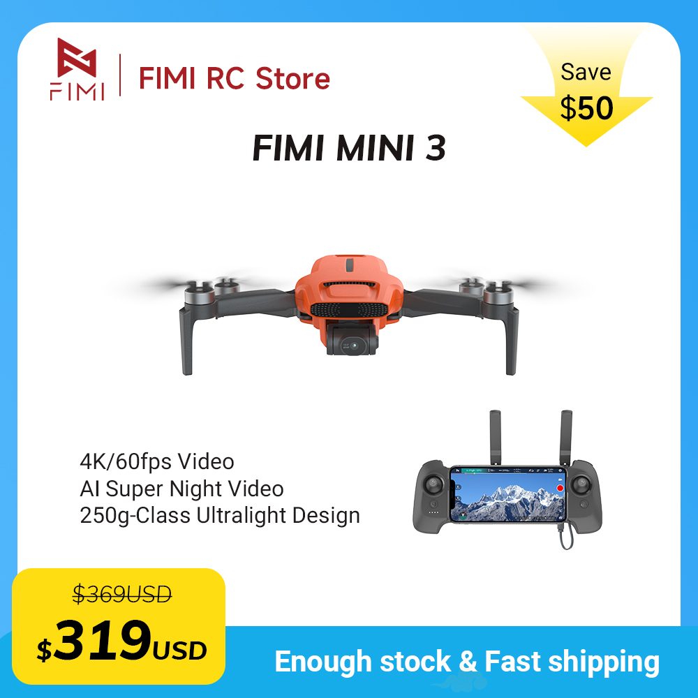 FIMI MINI 3 Camere drone 4K 60 - Drone Gimbal 3 Axis reseña y precio