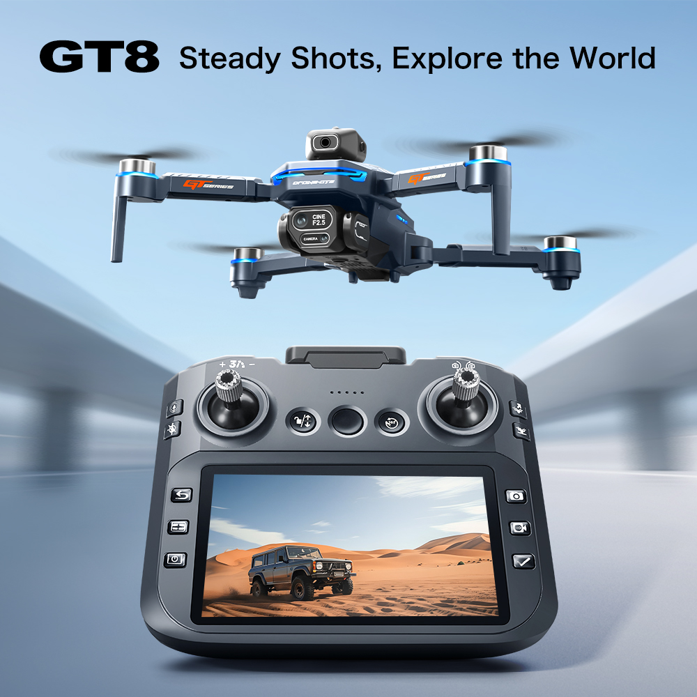GT8 Obstacle Avoidance Aerial  - Drone Gimbal Brushless reseña y precio