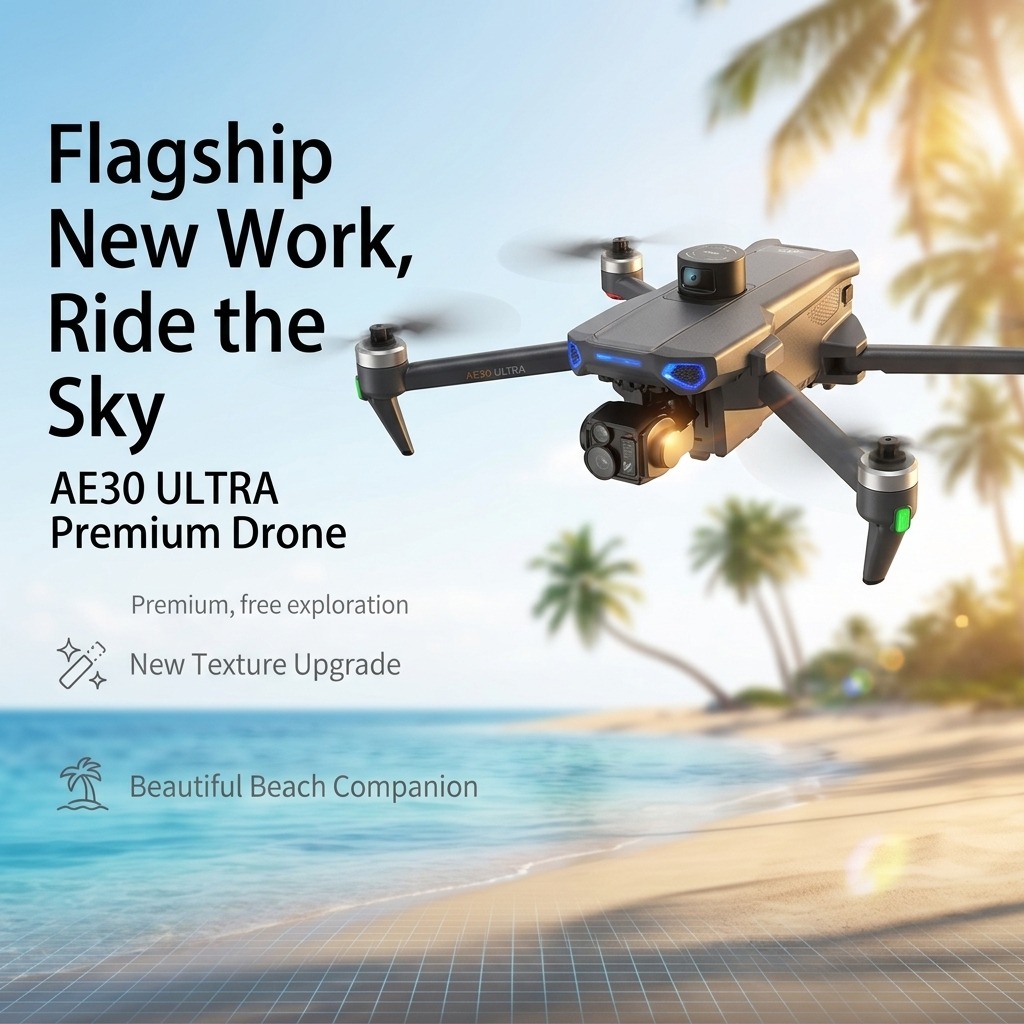 NEW AE30 Ultra GPS Drone 4K Pr - Drone Gimbal 3 Axis reseña y precio