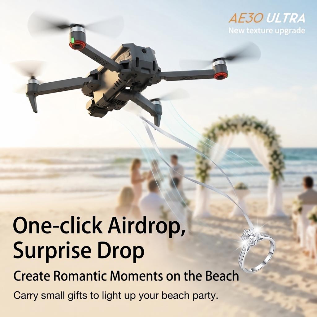 NEW AE30 Ultra GPS Drone 4K Pr - Drone Gimbal 3 Axis reseña y precio